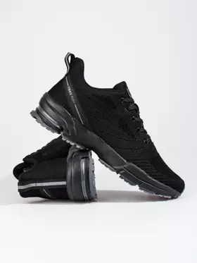 Čierne pánske športové topánky so silnou podrážkou DK
