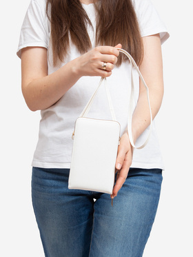 Malá biela kabelka - peňaženka
