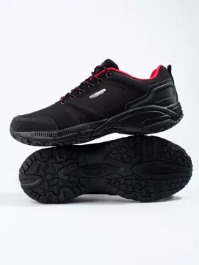 Pánske trekové topánky DK čierno-červené